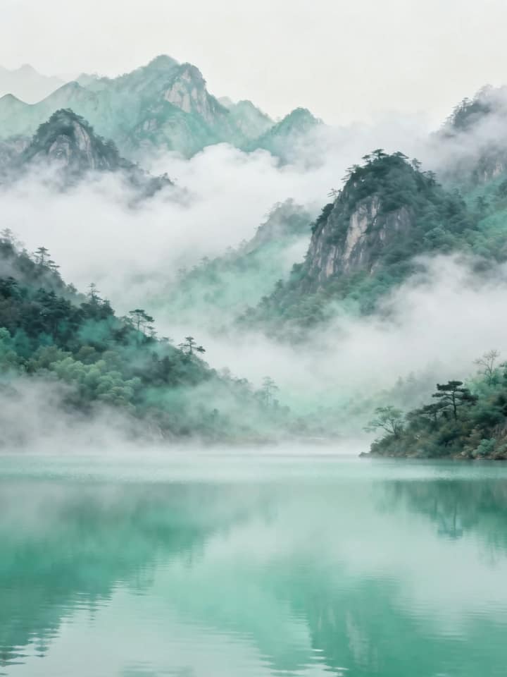 水墨山川风景